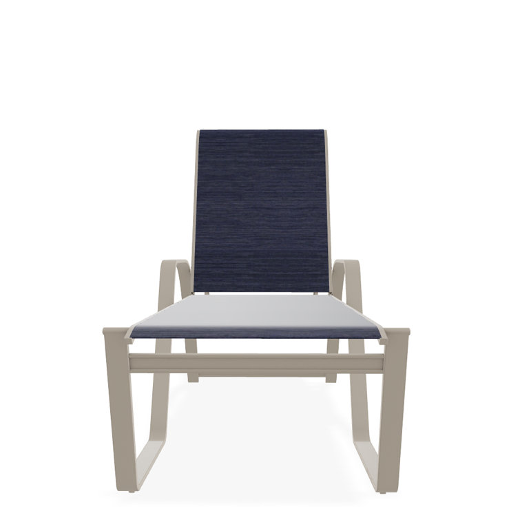 Holna Outdoor Rust-Resistant Metal Chaise Lounge