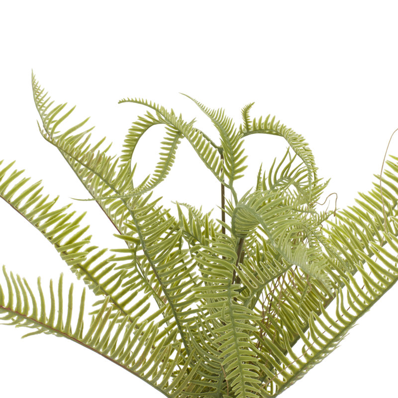 13.8'' Faux Fern Plant in Metal Planter
