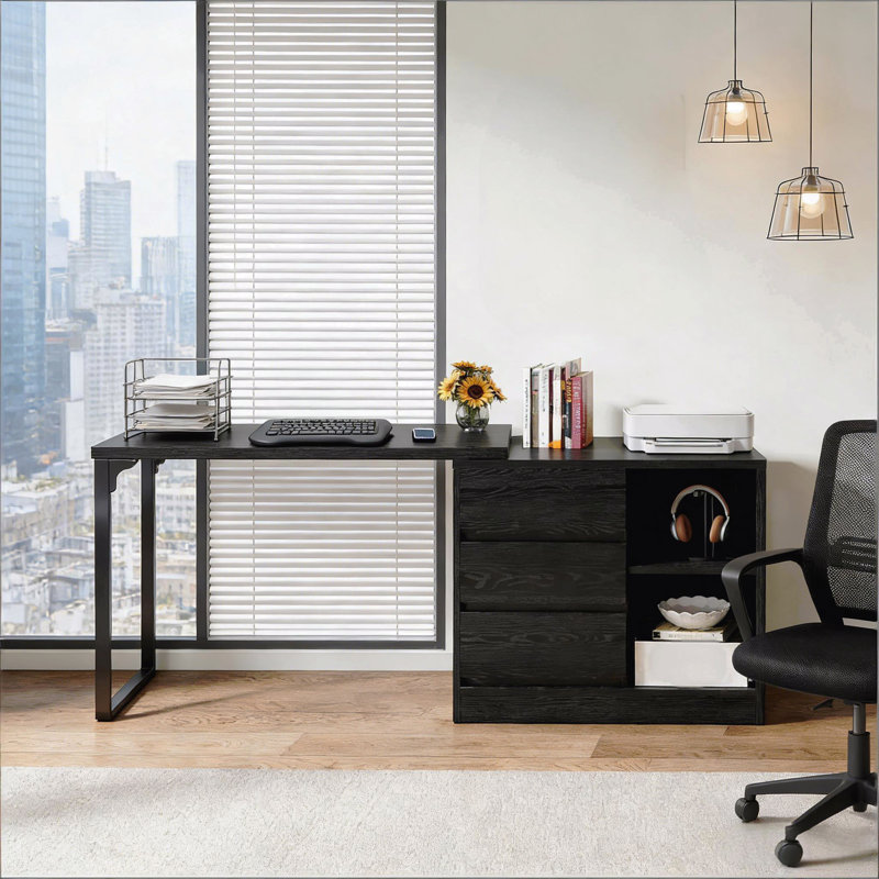 Reversible Corner Office Desk,L-Shaped Computer Desk,Executive Desk