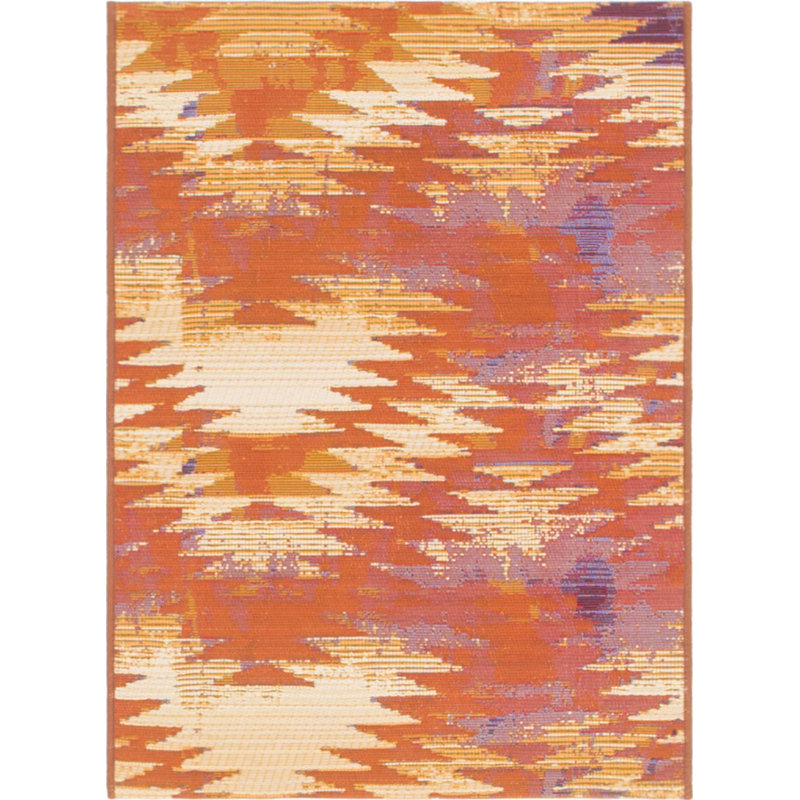 Tomlinson Red Indoor/Outdoor Area Rug, Rectangle 2'2" x 3'1"