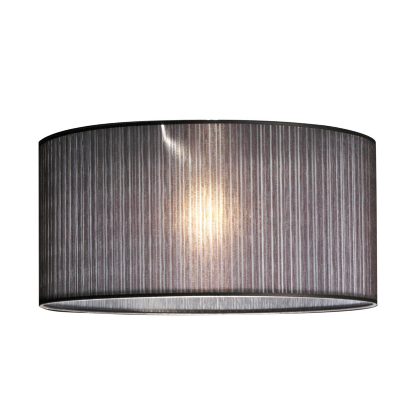 Renteria 24cm H Drum Lamp Shade in Black