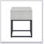 Table de bout avec rangement Celestial Contemporary avec plateau en placage durable et tiroir spacieux, pour les espaces de vie modernes.-450322875