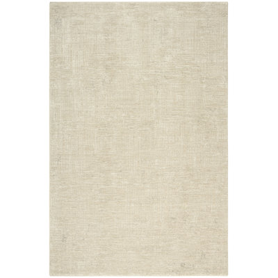 DKNY DK014 Madison Square 5'3" x 7'6" Ivory Beige Modern Indoor Rug