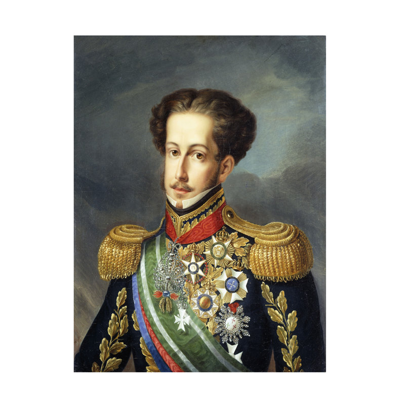 Art Jean Jean Debret Dom Pierre I, empereur du Brésil, C.1816, H 47 po x l 35 po