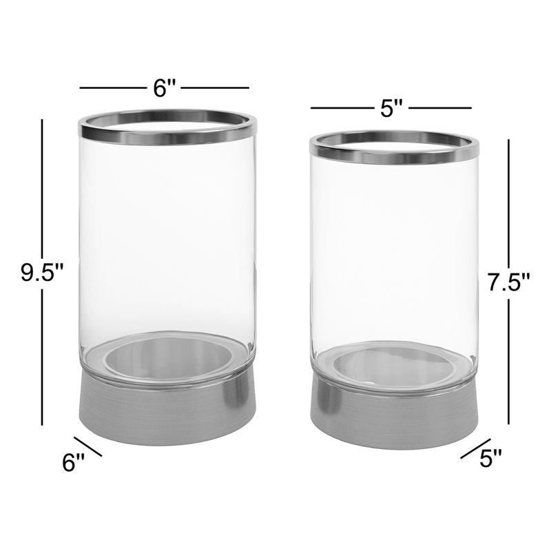 Hurricanes de table en verre