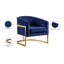 Fauteuil demi-tonneau en velours 30 po Carter-759288826