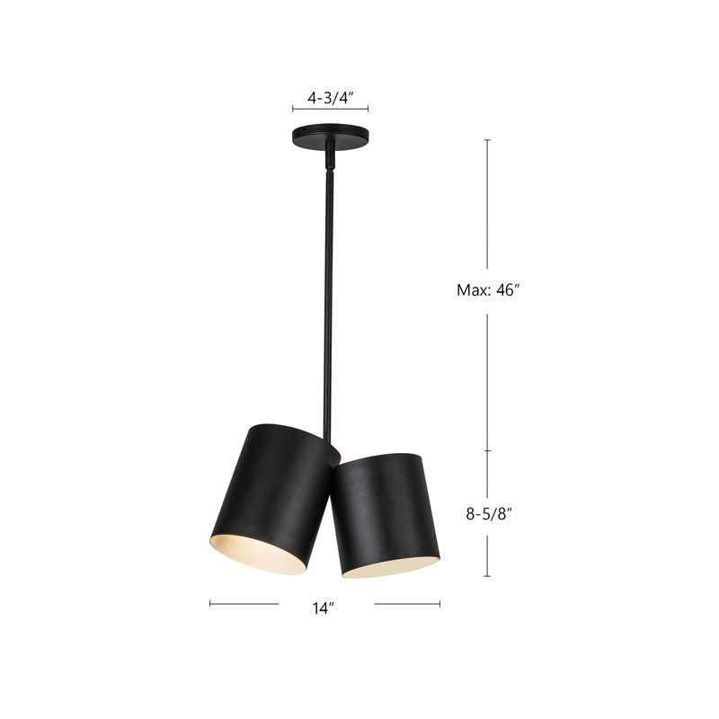 Keiko 2 - Light Pendant, Black
