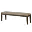 Tissu gris chaud de style transitionnel de style espresso 1pc-734700168-734700174