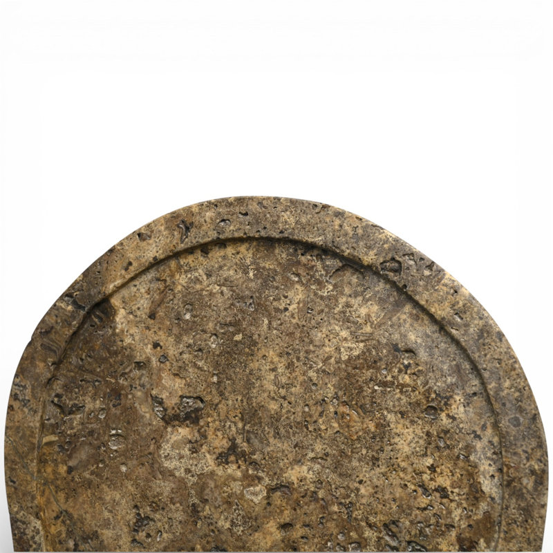 Grey Travertine Organic Shaped Platter