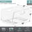 Sorbus 2 Pack Medium Clear Open Front Stackable Kitchen and Fridge Storage Bins