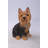 Sitting Yorkshire Terrier Dog Statue