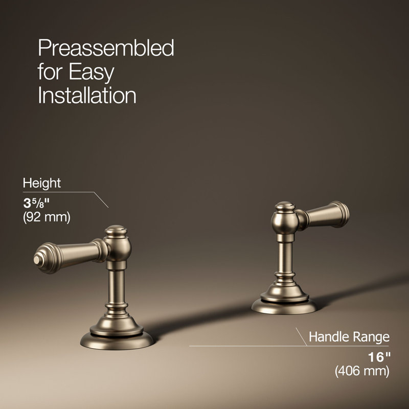 Artifacts® Bathroom Sink Lever Handles, Vibrant Brushed Bronze