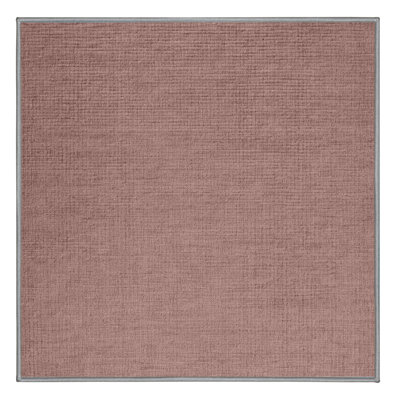 Tapis brun uni lavable à la machine