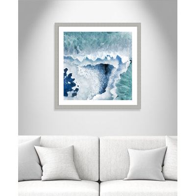Ariana «Agate Blue and Turquoise I», impression encadrée