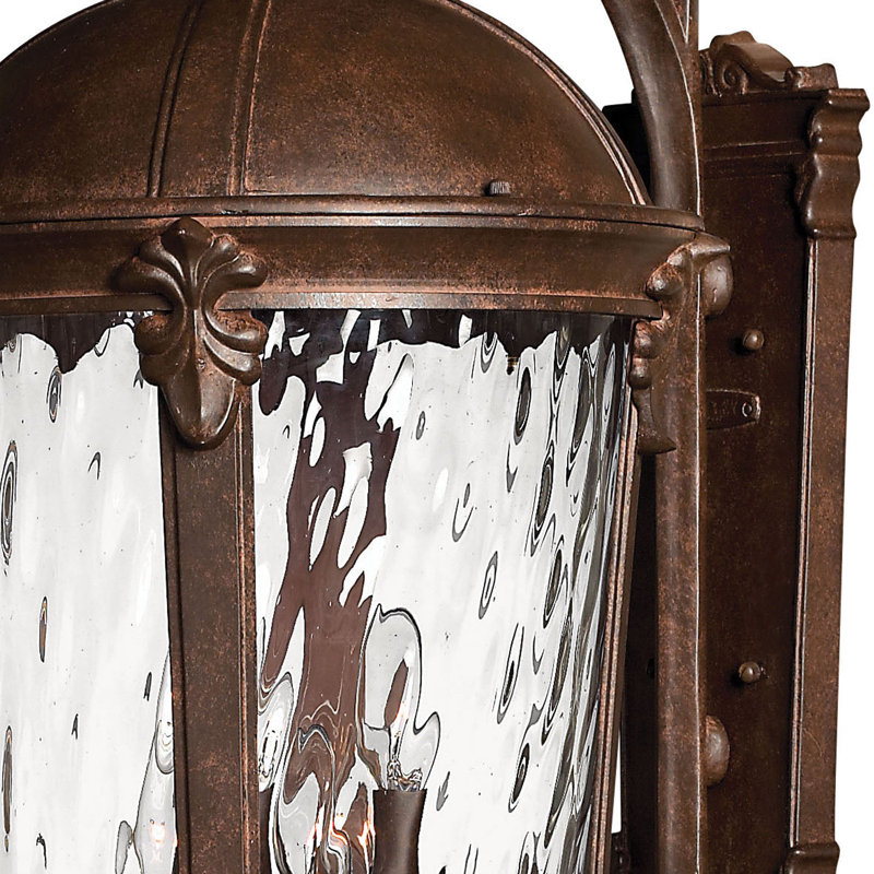 Windsor 6-Light Outdoor Wall Lantern, River Rock