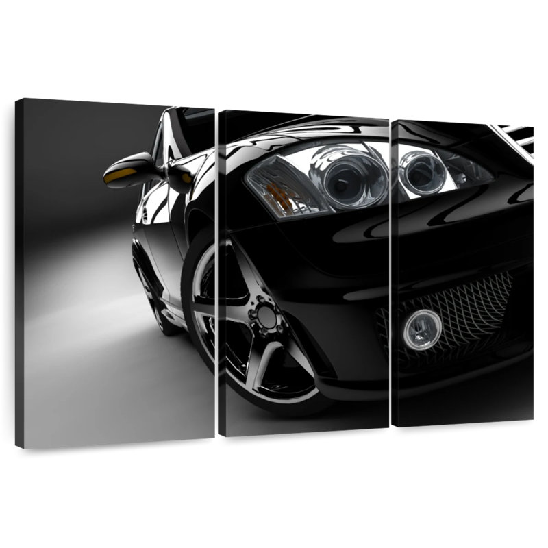 Mehar Black Car Headlights, 28" H x 45" W
