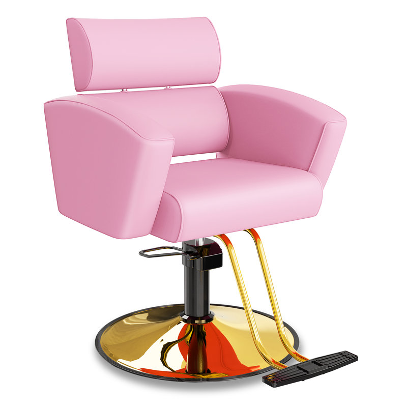 Fauteuil de massage en simili cuir Farin, Rose