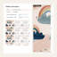 Papier peint pastel arc-en-ciel fantaisiste amovible-1911642326