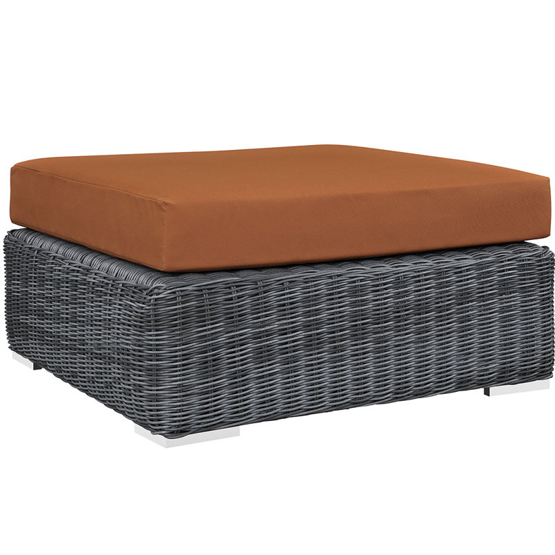 Repose-pieds avec coussin Modway Summon, Toile Sunbrella® toscan