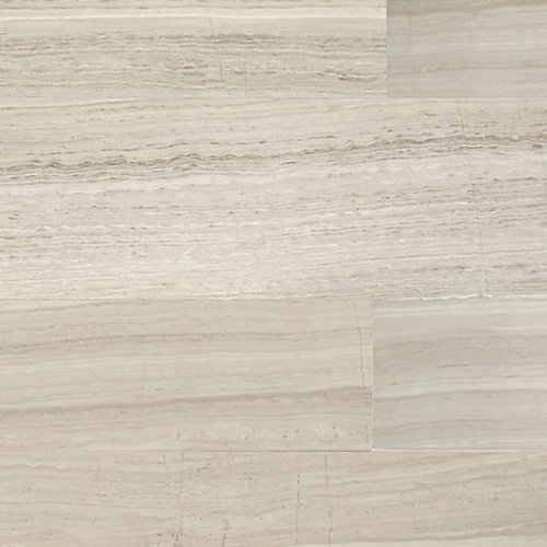 Limestone Collection Vein-Cut 24" x 12" Natural Stone Field Tile in Chenille White