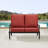 53.1'' Wide Straight Aluminum Loveseat with Cushions-28586360