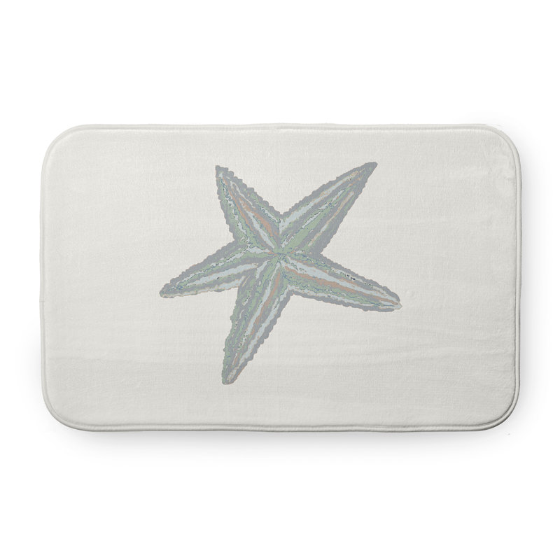 Tapis de bain Beach, L 17 po x L 24 po, gris