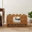 Lit pour chien en rotin naturel