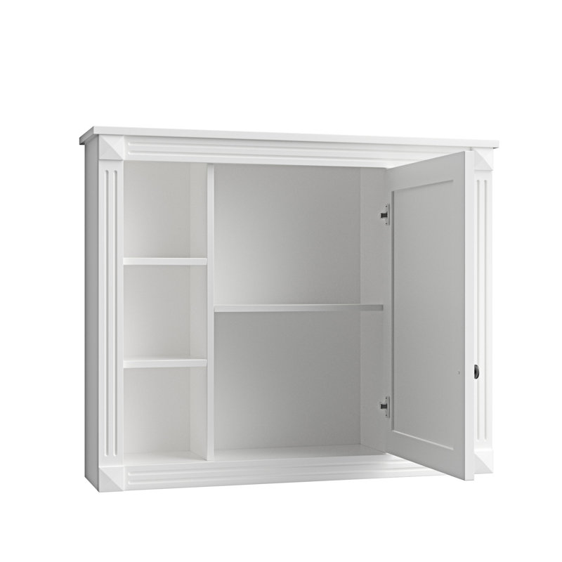 Armoire de rangement murale pour salle de bain, Blanc