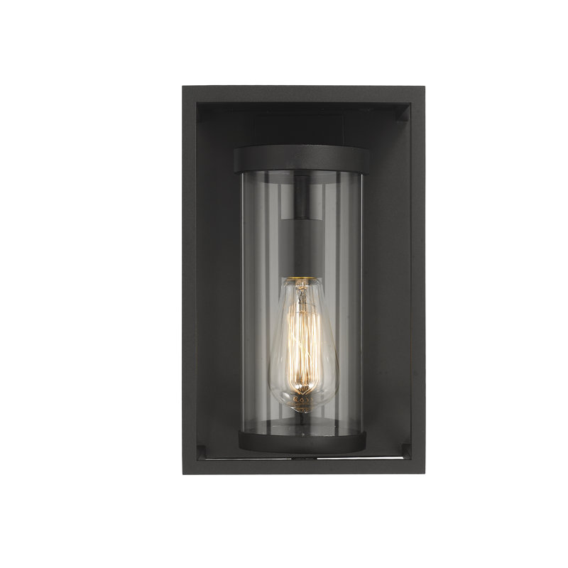 Belote Wall Light, Black, 13" H x 8" W x 6.25" D