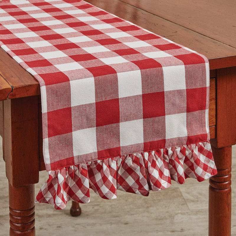 Linge de table Brooxie, Rouge, Tapis de 54 po