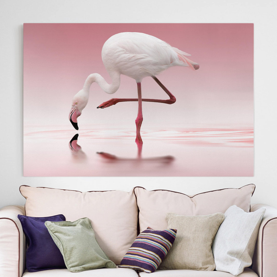 Leinwandbild Flamingo Dance