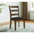 Transitional Style Dining Table Set. Square Shape Table Slat Back Chair Dining Room