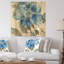 Indigold Watercolor Flower I - impression de ferme sur bois de pin naturel-37111028