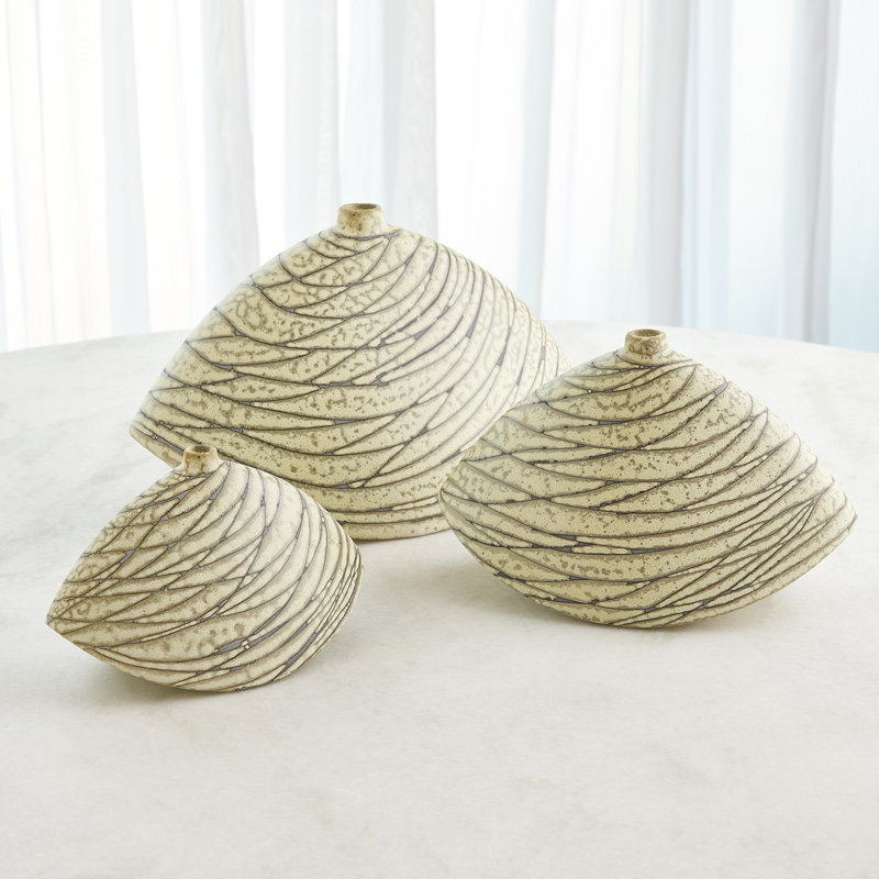 Ceramic / Porcelain Table Vase, Overall Height-  7.75"