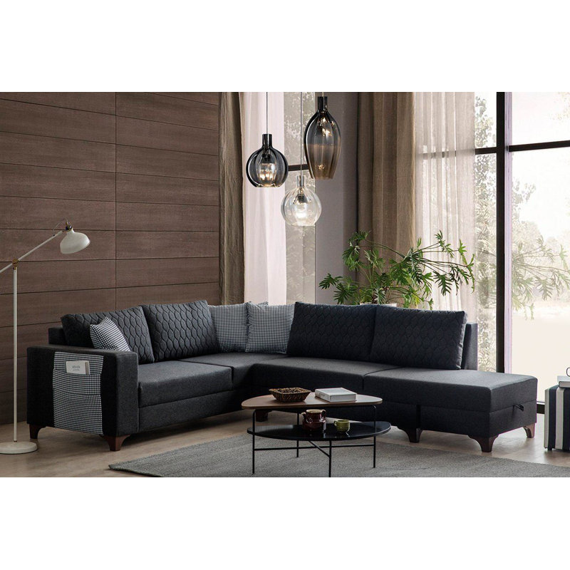 Canapé-lit d'angle, Anthracite