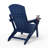 Weather-Resistant Adirondack Chairs with Cup Holder: Outdoor Plastic HDPE Folding Adirondack Chairs for Fire Pit/Deck/Porch/Garden/Lawn/Backyard (Dark Blue)-1684897439
