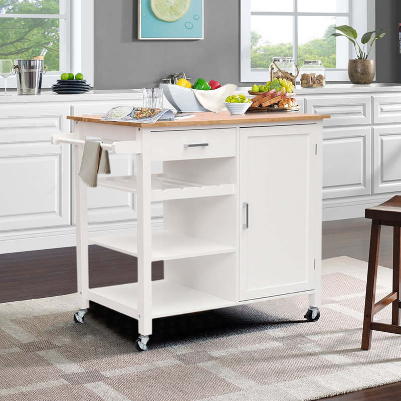 Omri Wood Kitchen Island