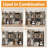 Seward 154'' Heavy Duty Closet Organizer System With 2 Drawers, 8 Hanging Rods & 6 Reversible Shelf Towers,-1680419583