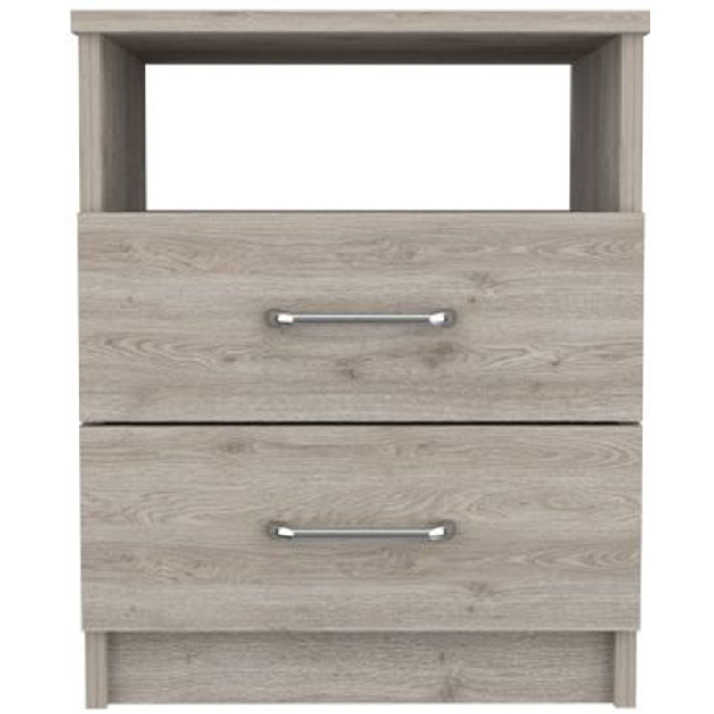 Table de chevet de style contemporain, Gris