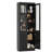 Modern Bookcase with Glass Doors and Thickened Top Panel-1819441104