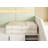 Under Bed Storage Containers, Underbed Storage Bins With 6 Inches Tall, Clothes Storage Box With Sturdy Handles And Sidewalls, Beige, 2-Pack