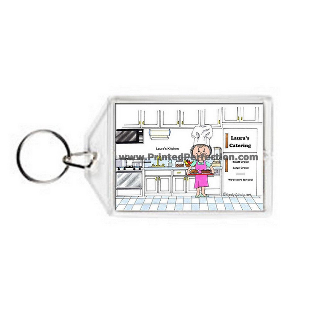 Printed Perfection Personalized Chef, with Hat - Female Acrylic Key ...