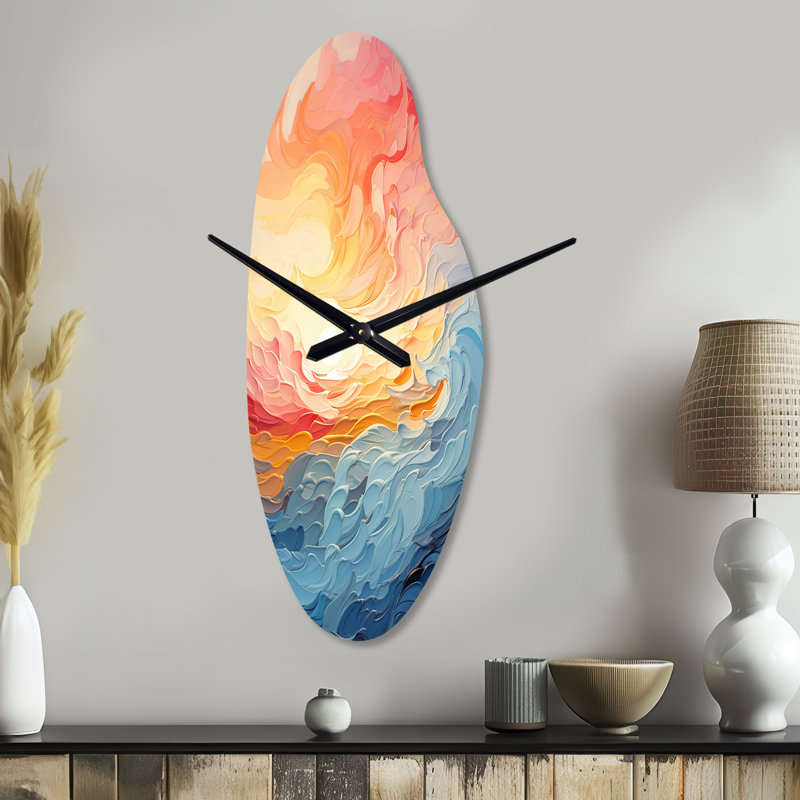 Horloge Rutz Bold Pastel Sunset I - Sunset, Médium