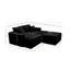 Canapé inclinable de 73,4 po en velours côtelé 2 places, canapé-lit rembourré avec coussin de siège et repose-pieds-129489864-129489867-129489869