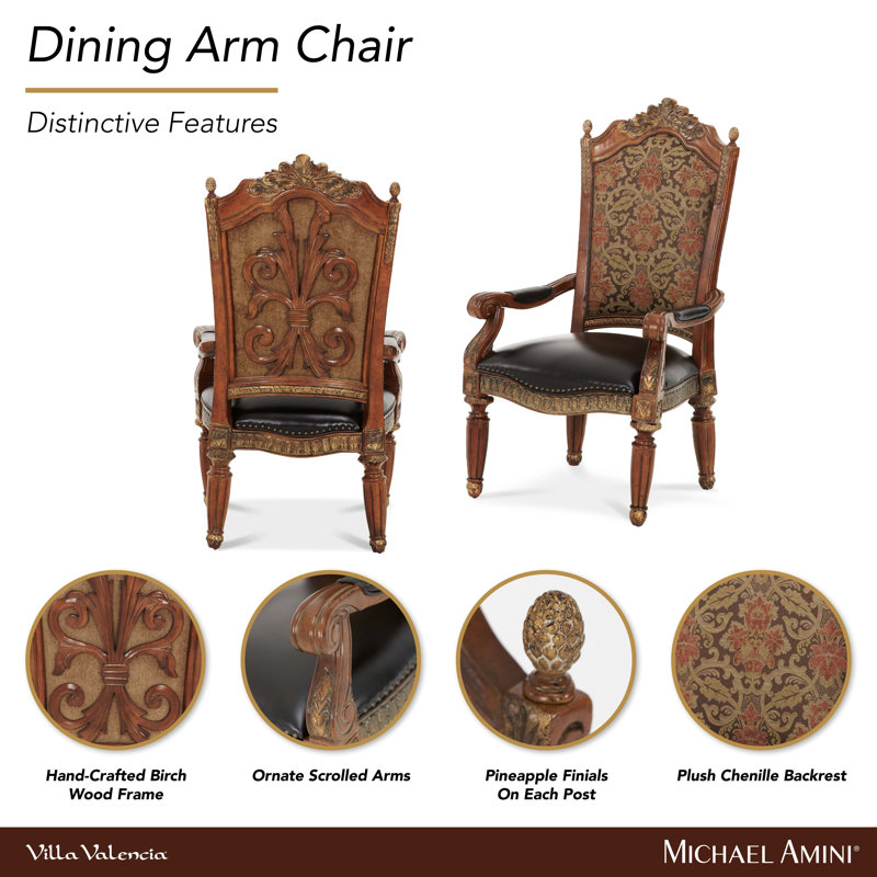 Villa Valencia Upholstered Arm Chair