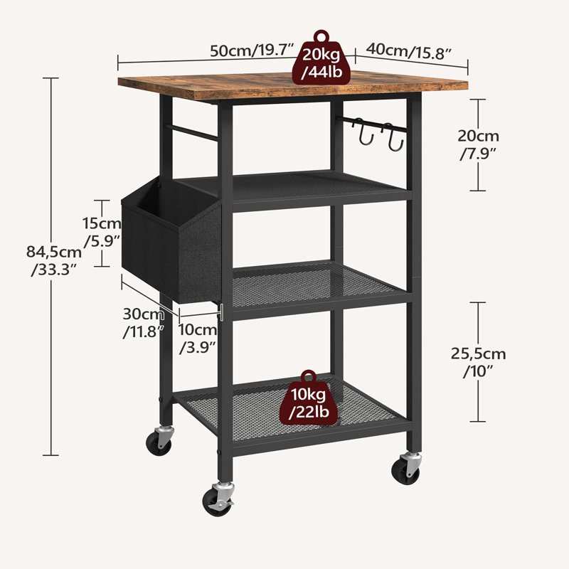 4-Tier Printer Stand