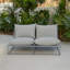 Dalvey 163.5cm Wide Rectangle Steel Loveseat with Cushions-1774050975
