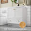 Meuble-lavabo de salle de bain classique 30 po avec comptoir, lavabo pour salle de bain Romia, peinture à la main, poignées dorées-1131129257