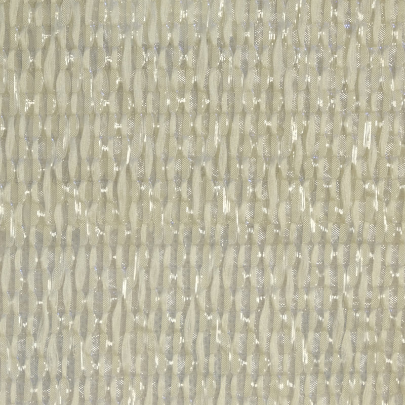 Caruso- 110" Beautiful Stylish Organza Drapery & Window Curtain, Vanilla