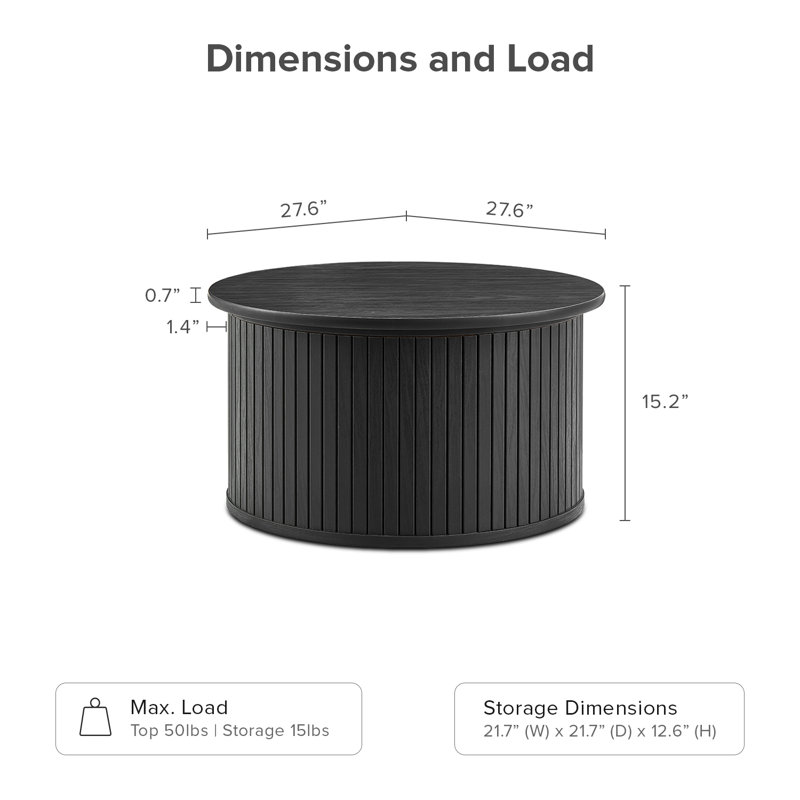 Jaylond Single Coffee Table, Black